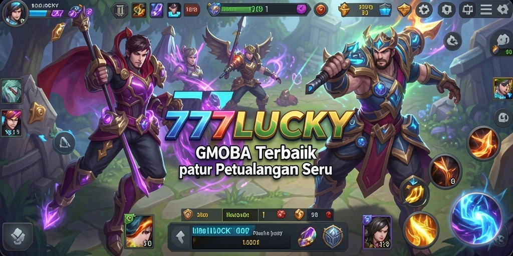 Tangkapan layar gameplay <strong>777LUCKY</strong> menampilkan aksi pertempuran tim yang intens dan mendebarkan.