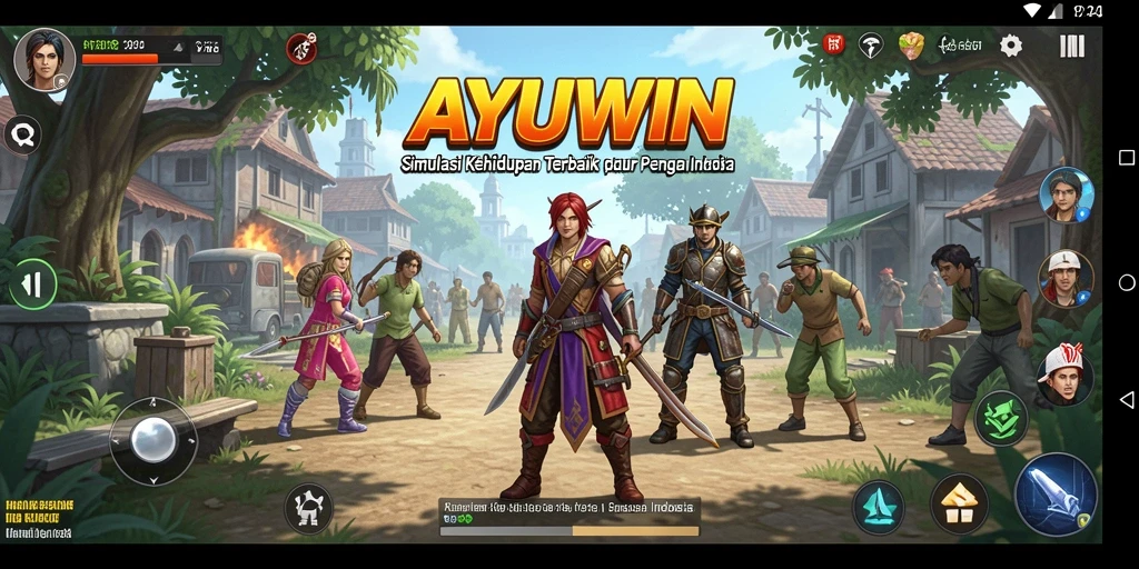 Tampilan gameplay AYUWIN yang menarik dan realistis