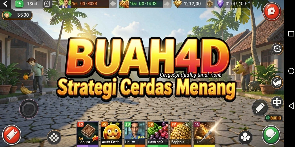 Tampilan utama gameplay BUAH4D dengan strategi mendebarkan.
