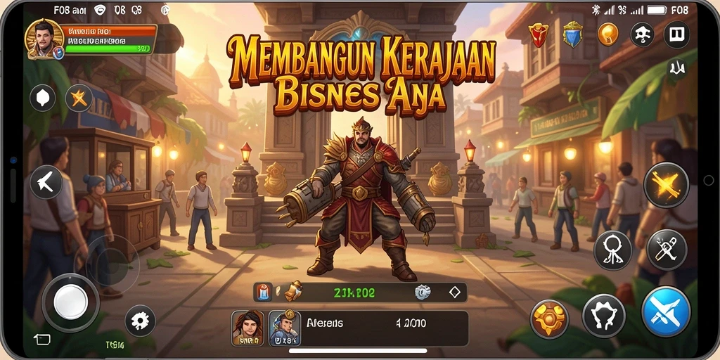 Screenshot gameplay menampilkan keseruan membangun bisnis di F08.