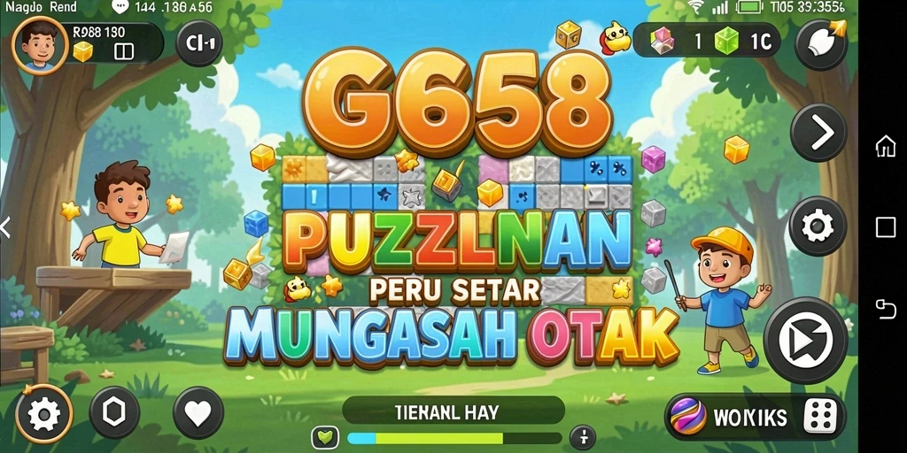 Tampilan gameplay G668 dengan berbagai teka-teki puzzle yang menarik.