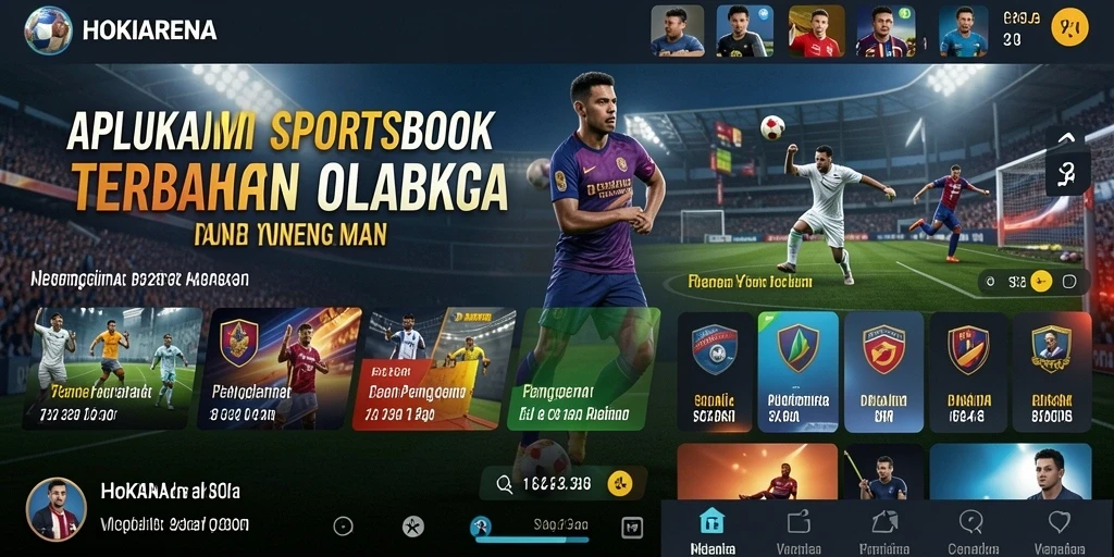 Tampilan menarik HOKIARENA saat pengguna melakukan taruhan olahraga.