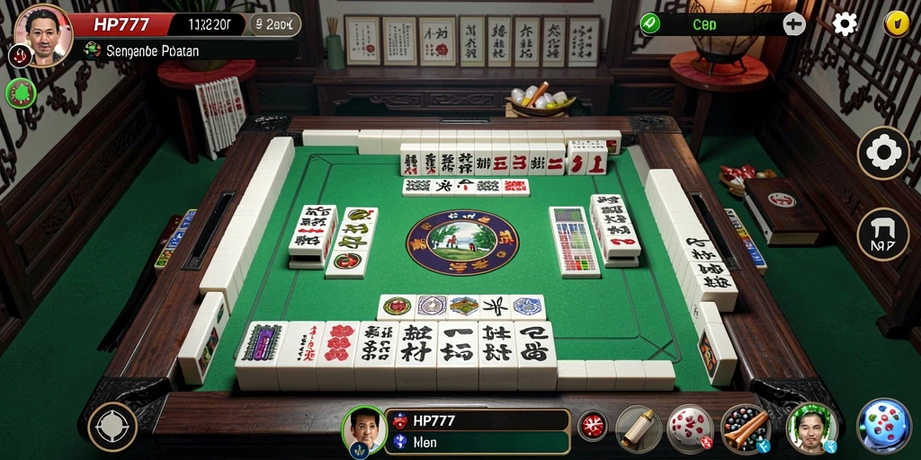 Tampilan screenshot HP777 yang menunjukkan gameplay Mahjong yang menarik dan menantang.