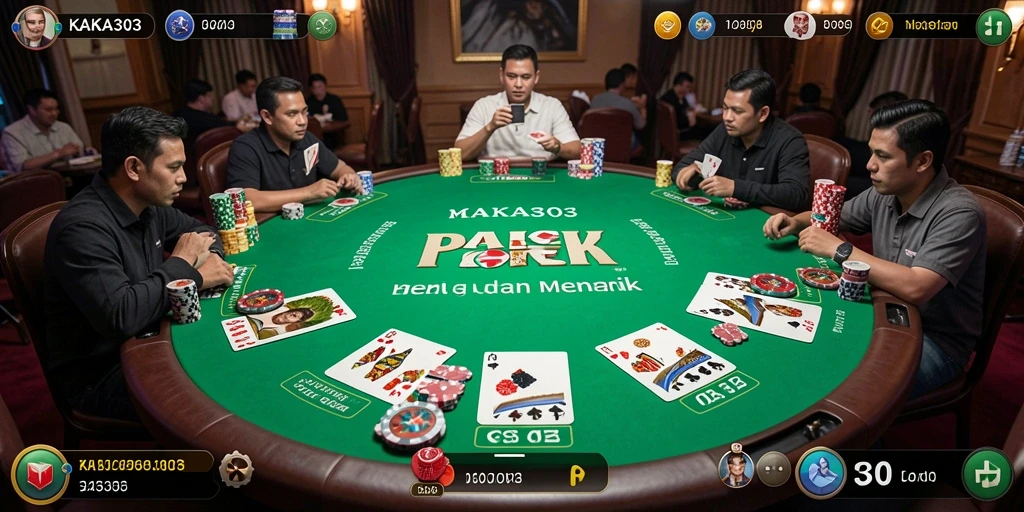 Tampilan seru gameplay Poker di KAKA303.