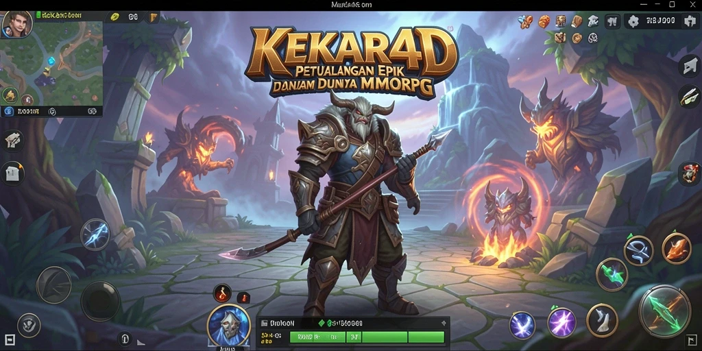 Tampilan menarik dari gameplay <strong>KEKAR4D</strong> dalam dunia MMORPG.