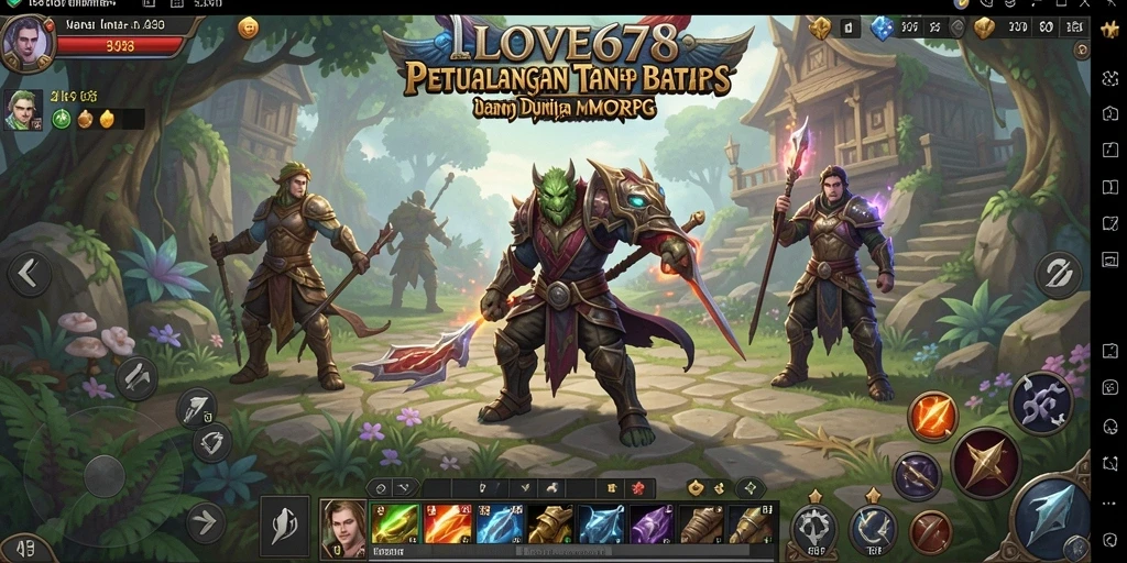 Screenshot menunjukkan aksi mendebarkan dalam LOVE678, mengungkap dunia MMORPG yang luas.