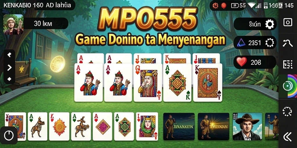 Tampilan gameplay Domino yang menarik dan interaktif.