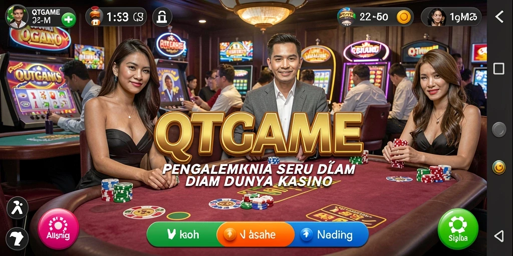 Tampilan interaktif gameplay Kasino di QTGAME yang mengasyikkan.