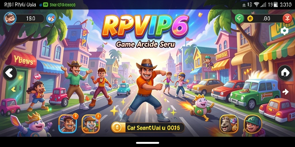 Tampilan gameplay seru RPVIP6 di arena arcade.