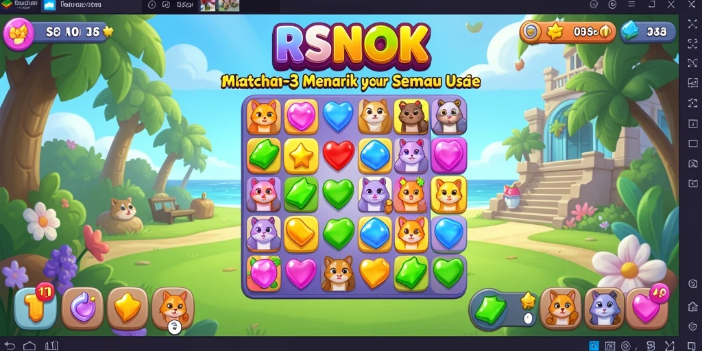 Tampilan gameplay RSNOK yang seru dan penuh warna.