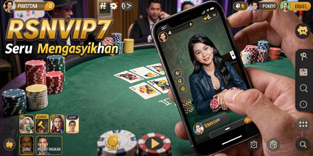 Tampilan gameplay seru di game Poker RSNVIP7