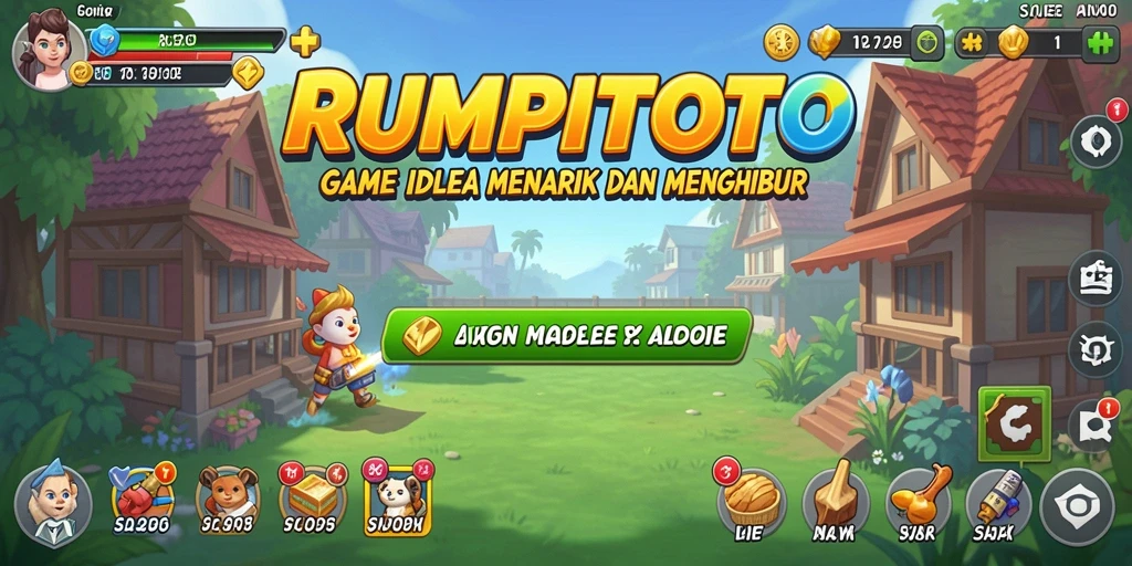 Tampilan gameplay RUMPITOTO yang menyenangkan dan menarik.