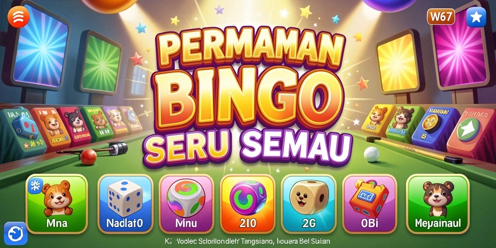 Tampilan gameplay seru dan interaktif di W67.